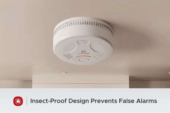 Датчик диму X-Sense SD11 з 10-річною батареєю, LED-індикатором і кнопкою вимкнення звуку | Зображення 2