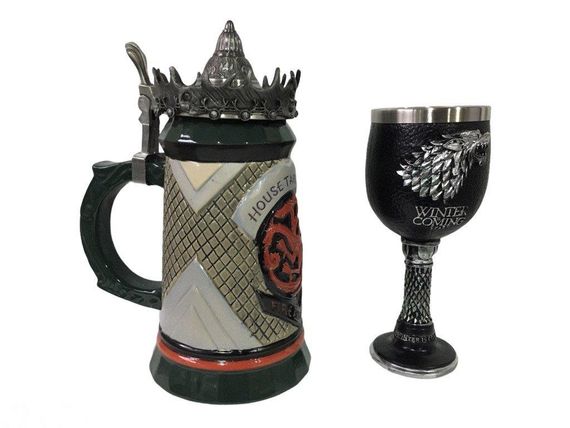 Подарунковий набір Кухоль Game Of Thrones House Targaryen Fire And Blood Гра Престолів і Кубок Дім Старків | Зображення 1