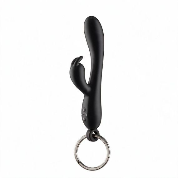 Брелок вібратор-кролик Diverty Sex Black Sex Aura