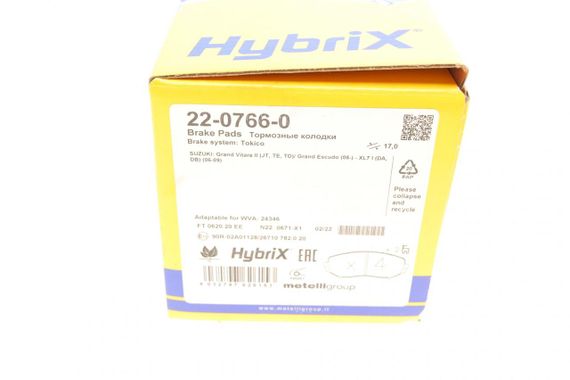 Колодки гальмівні передні Suzuki Grand Vitara 98- 22-0766-0 | Зображення 6