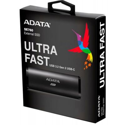 Накопичувач SSD USB 3.2 256GB ADATA (ASE760-256GU32G2-CBK) (ASE760-256GU32G2-CBK) | Зображення 4