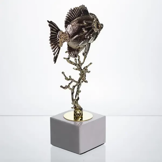 Декоративна фігурка Gold Fish 16x8x30 см металева HP-7-18 | Зображення 4