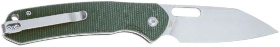 Ніж CJRB Pyrite Wharncliffe Micarta Green | Зображення 1