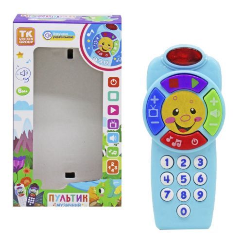 Уцінка. Інтерактивна іграшка "Музичний пультик" (блакитний) не працює