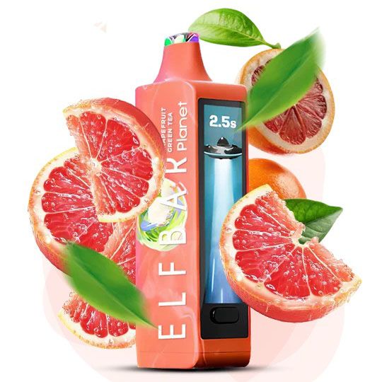 ELF BAR Planet 25000. Зелений чай із грейпфрутом (Grapefruit Green Tea)