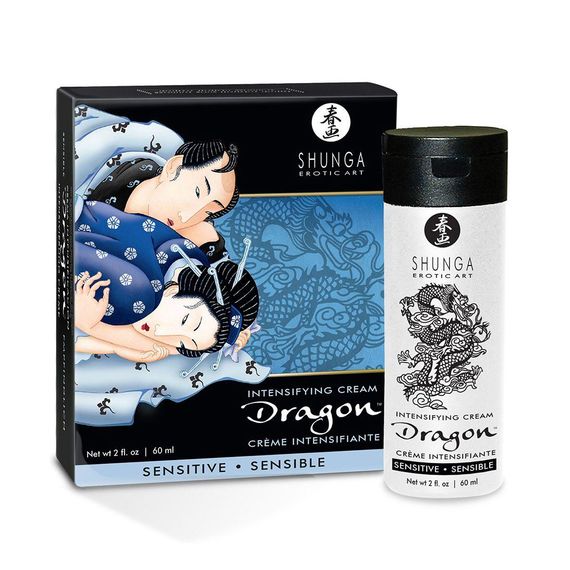 Стимулювальний крем для пар Shunga SHUNGA Dragon Cream SENSITIVE (60 мл) ніжніший ефект Sex Aura