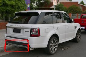 Задня накладка (3 частини) для Range Rover Sport 2005-2013рр