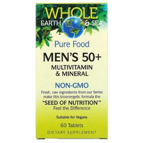 Витаминно-минеральный комплекс для мужчин Natural Factors Whole Earth & Sea Men's 50+ 60 Tabs
