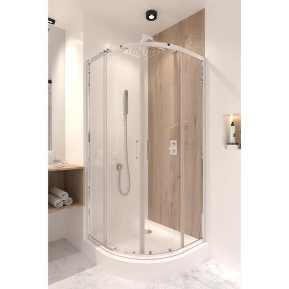 Душова кабіна Qtap Taurus CRM1099AC6 90х90 см, скло Clear 6 мм покриття CalcLess, без піддона | Зображення 9