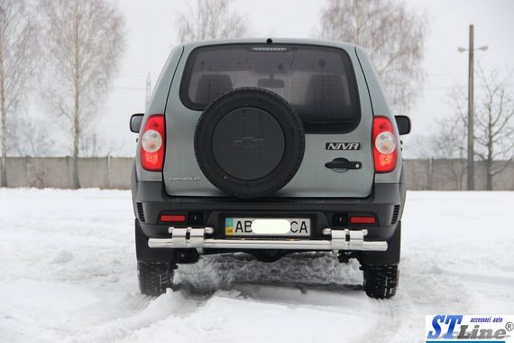 Задня дуга AK015 (нерж.) для Chevrolet Niva | Зображення 1