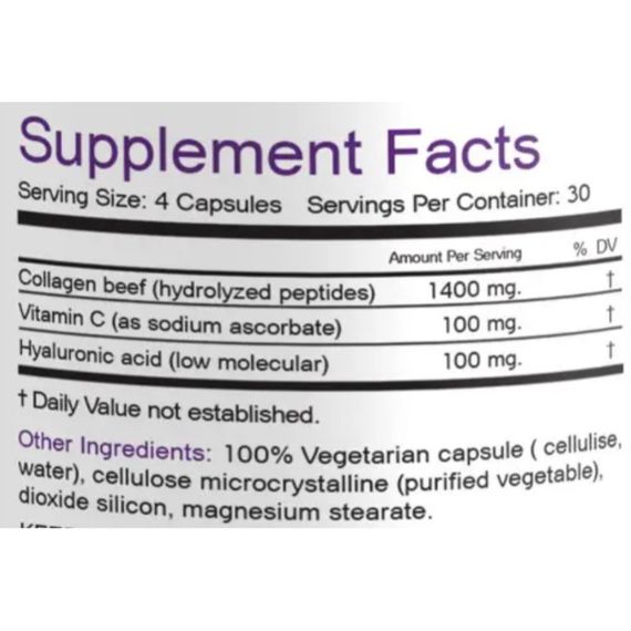 Коллаген Bionic Formula Collagen Beef & Hyaluronic Acid 120 Caps | Зображення 1