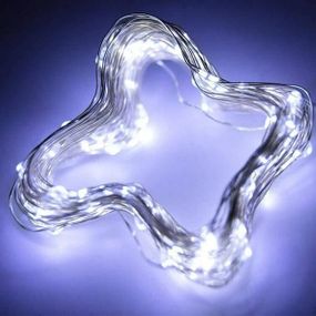 Гірлянда Роса срібний дріт USB з пультом д/в 20м 200LED