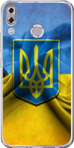 Чехол на Asus Zenfone 5 ZE620KL Флаг и герб Украины 1 "375u-1554-17620"