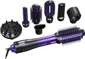 Фен-щітка стайлер VGR 8 в 1 V-488 PURPLE, 8 насадок, 4 режими (45703-V-488 PURPLE_1108)