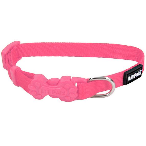 Coastal Li`l Pals Nylon нашійник для собак малих порід, 15-20 см, рожевий