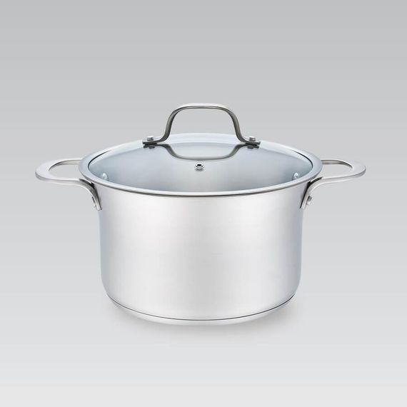 Каструля Maestro MR-3505-18, 1. 75 л, 18 см, з нержавіючої сталі з кришкою, для всіх типів плит