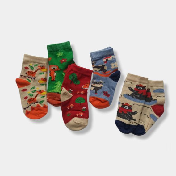 Шкарпетки для малюків з малюнками Twinsocks р-14-16(19-25) блакитні, бежеві, зелені, червоні | Зображення 4