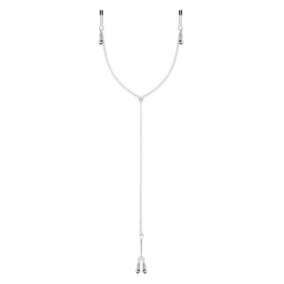 Затискачі для сосків та клітора Bedroom Fantasies: Nipple and Clitoris Clamps - Silver | Зображення 2