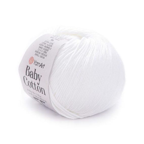 Пряжа YarnArt Baby Cotton № 400 (Ярнарт Бебі Коттон) 50 г / 165 м напівбавовна для дитячих речей та іграшок амігурумі