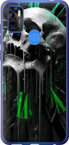 Чехол на ZTE Blade A7S 2020 Череп-часы "4100u-2454-17620"