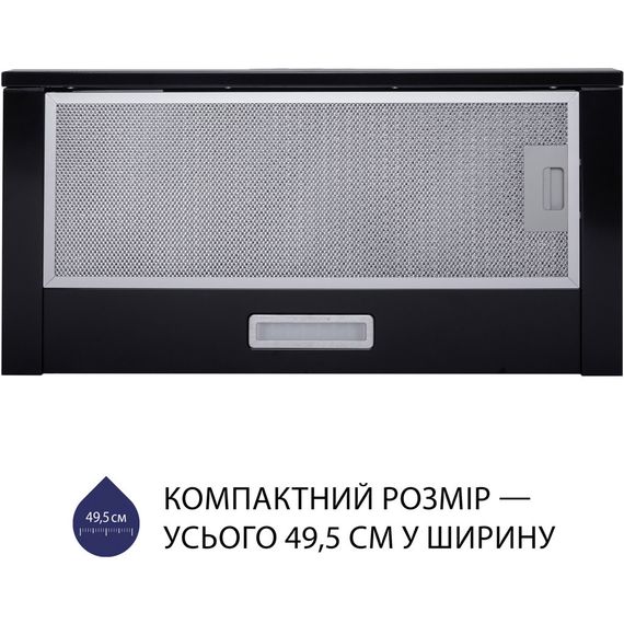 Витяжка кухонна Minola HTL 5714 BL 1100 LED | Зображення 1