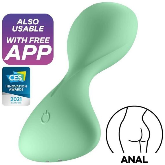 Анальная смарт-пробка с вибрацией Satisfyer Trendsetter Green sexstyle