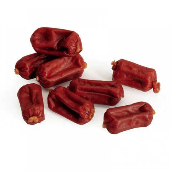 Лакомство для собак мясное Camon мини колбаски из утки, 100 гр, 4*1,5 см | Зображення 1