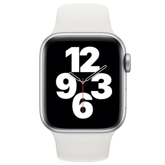 Силиконовый ремешок для Apple Watch 38/40/41/42mm(ser.10) Белый / White | Зображення 1
