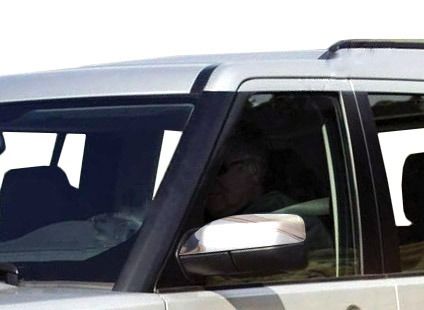 Накладки на дзеркала (2 шт, нерж.) Carmos - Турецька сталь для Land Rover Discovery II 1998-2004 рр