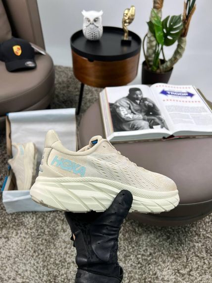 Кросівки HOKA Clifton 8 Beige Стиль и комфорт на каждый день весна / лето / осень B4151 38 24 см | Зображення 4