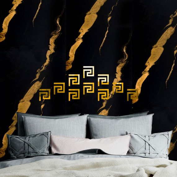 Дзеркальний декор акриловий самоклеючий золото,10шт (D) SW-00002507 | Зображення 4