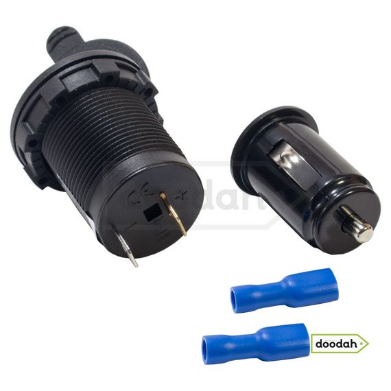 Авто / Мото USB порт прикуривателя - Recessed Built - зарядний пристрій з адаптером | Зображення 1