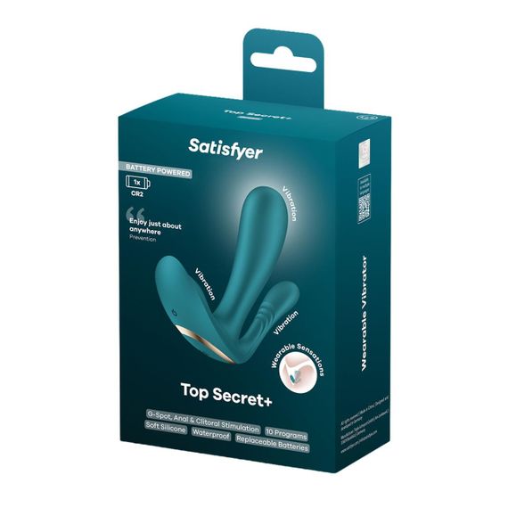 Подвійний смарт-вібратор у трусики Satisfyer Top Secret+ Battery Series Sex Aura | Зображення 7