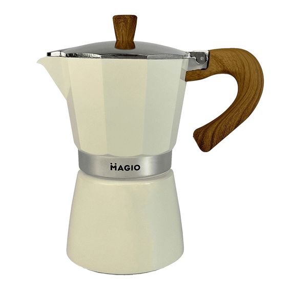 Гейзерная кофеварка из нержавейки Magio MG-1008, Гейзерная кофеварка для плиты, Гейзерная турка JO-752 для кофе | Зображення 4