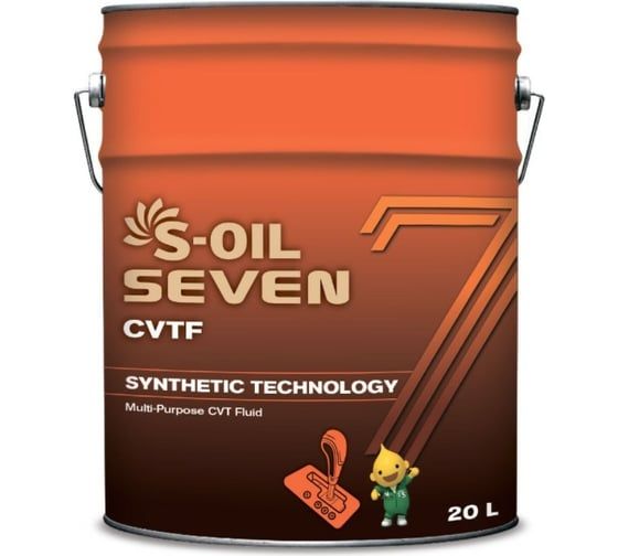 Трансмісійна олива S-OIL 7 CVTF 20л синтетична