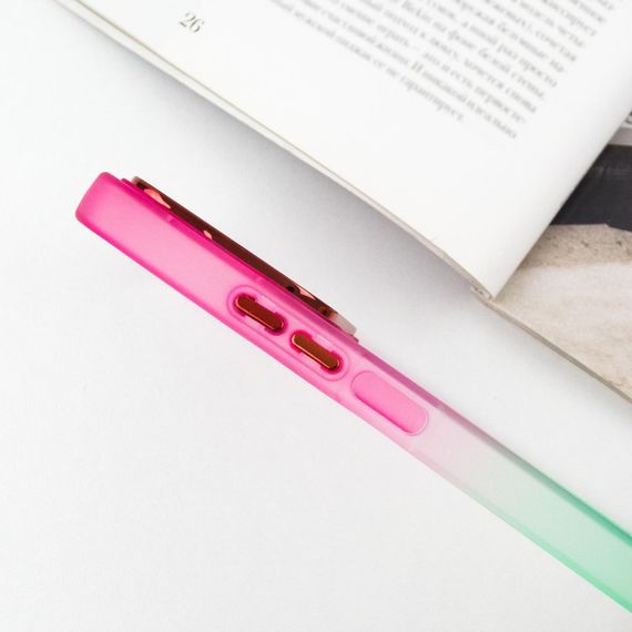 Чохол TPU+PC Fresh sip series для Xiaomi Redmi Note 13 4G Салатовий / Рожевий | Зображення 3