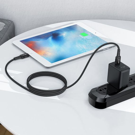 Дата кабель Acefast MFI C4-01 USB-C to Lightning aluminum alloy (1.8m) Black | Зображення 3