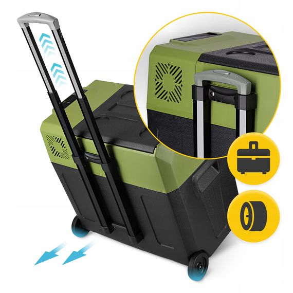 Холодильник туристичний компресорний Mountain Goat XTREME 47.3 л електричний, переносний Black/Olive (P-5905973404891) | Зображення 2