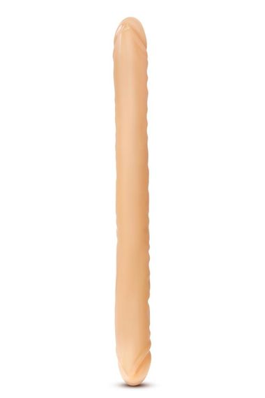 T330743 подвійний фалоімітатор B YOURS 18inch DOUBLE DILDO BEIGE, Бежевий | Зображення 2