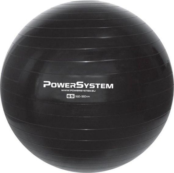 М'яч для фітнесу (фітбол) Power System PS-4012 Ø65 cm PRO Gymball Black