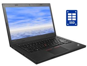 Ультрабук Б-клас Lenovo ThinkPad L460 / 14" (1366x768) TN / Intel Core i3-6100U (2 (4) ядра по 2.3 GHz) / 4 GB DDR3 / 128 GB SSD / Intel HD Graphics 520 / WebCam / Win 10 Pro б/в