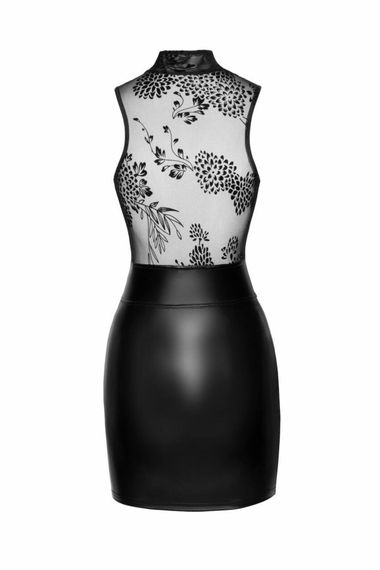 Сукня Noir Handmade F241 Short dress with powerwetlook skirt and tulle top, XL | Зображення 5