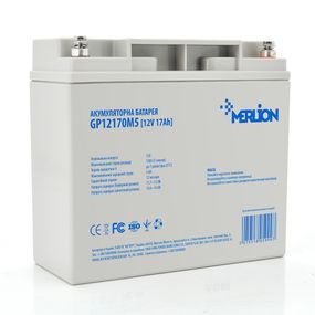 Аккумуляторная батарея MERLION AGM GP12170M5 12V 17A h (180x78x165 (168) Q4/192