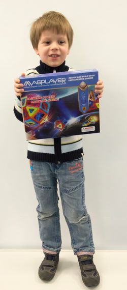 Конструктор Magplayer магнитный набор 45 эл. MPA-45 (MPA-45) | Зображення 8