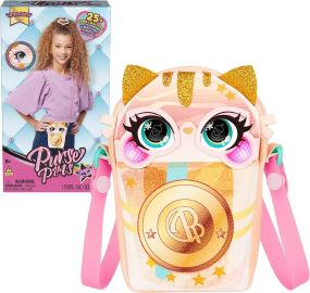 Інтерактивна сумочка на пояс зі світлом Кішка Purse Pets Catpuchino Interactive Pet Toy & Girls Crossbody Bag
