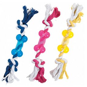 Flamingo Good4Fun Bone With Rope іграшка для собак, 9 см