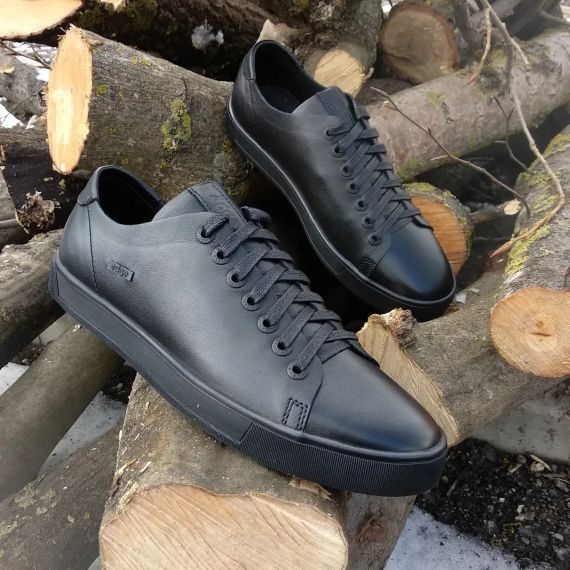 Стильні кеди чорні 45 розмір 29,5 см | Зображення 4