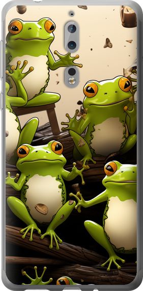 Чехол на Nokia 8 Жабки "5656u-1115-17620"