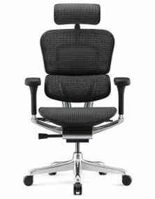 Кресло компьютерное ERGOHUMAN LUXURY 2 (EHL2-AB-HAM-5D-E-L) сетка Т-168-B1 BLACK
