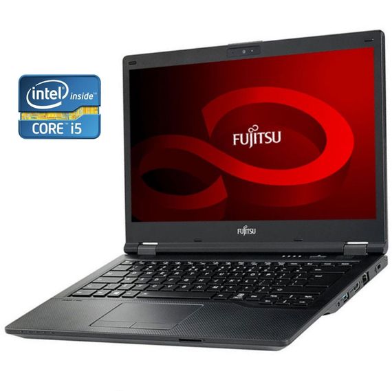 Ноутбук Fujitsu LifeBook E549 / 14" (1920x1080) IPS / Intel Core i5-8265U (4 (8) ядра по 1.6 - 3.9 GHz) / 8 GB DDR4 / 256 GB SSD / Intel UHD Graphics / WebCam / Win 11 Pro б/у